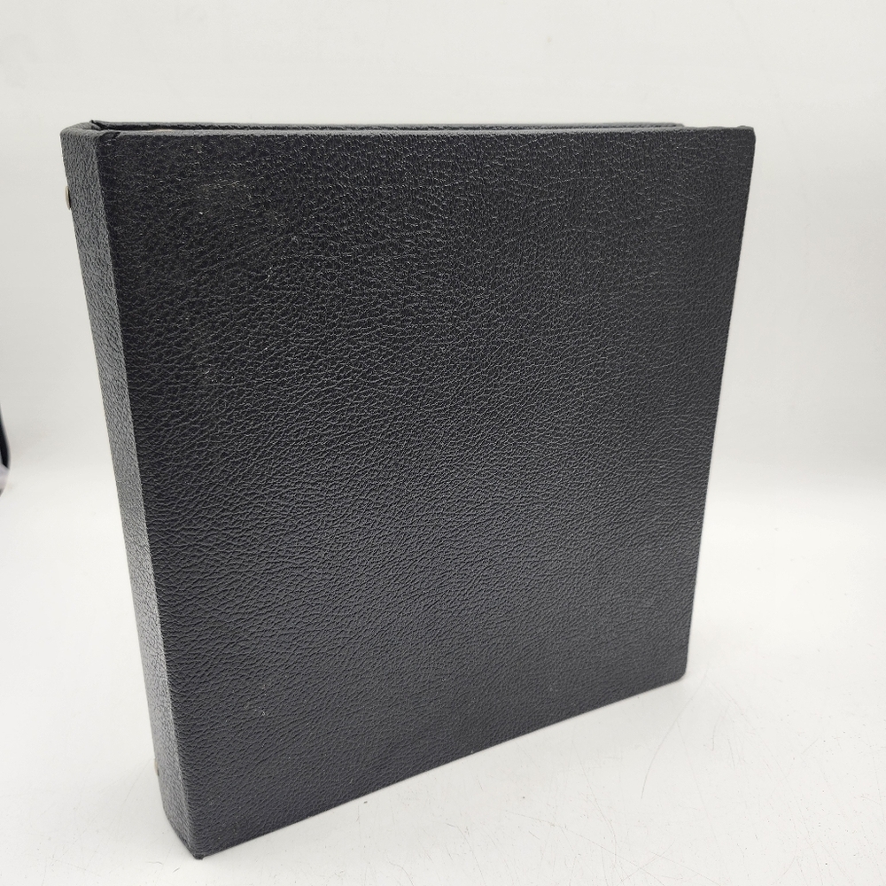 Vintage Government Columbia Folder black pebbled binder 3 ring heavy duty